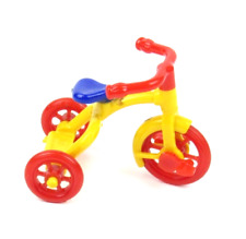 Renwal Dollhouse Furniture Tricycle Plastic No.7 Yellow/Blue/Red 2" Tall 3" Wide for sale  Shipping to South Africa