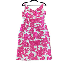 Vestido rosa floral Ann Taylor vintage 100% seda tamanho 6 comprar usado  Enviando para Brazil