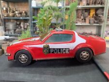 Coche de juguete vintage antiguo raro pequeño patrulla de policía patrulla a batería metal de lata niños segunda mano  Embacar hacia Argentina