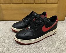 Nike Air force 1 low ‘black/red’ trainers 2003 UK8 SKU 306509-061 vintage for sale  Shipping to South Africa