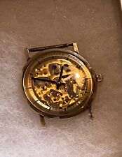 Wittnauer Swiss 10KGF 17 Jewels Skeleton Watch  for sale  Shipping to South Africa