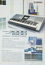 Folheto original Yamaha para os teclados PSR-3000/PSR-1500, impresso no Japão comprar usado  Enviando para Brazil