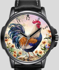 Reloj de pulsera de calidad rara elegante arte gallo segunda mano  Embacar hacia Argentina