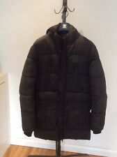 Black puffer coat for sale  WATFORD