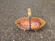 vintage french woven rope/nails basket/egg/fruit etc beautifully made for sale  Shipping to South Africa