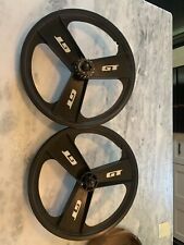 Used, GT Fan Mags Mid School BMX Freestyle Mag Wheel Set USA 3 Spoke Performer 90s Bmx for sale  Shipping to South Africa