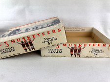 Vintage Mars Confection 3-Mosketeers Candy Bar Caixa Vazia 3 por 5 centavos comprar usado  Enviando para Brazil