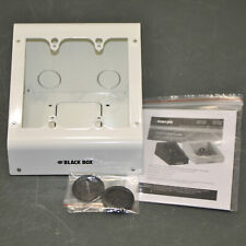 Used, BlackBox Table Top Wall Plate Box WP-T2GW, Dual / Double / 2 Gang, White, Switch for sale  Shipping to South Africa