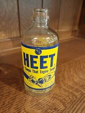 Botella de vidrio vacía con aditivo de combustible Demert & Dougherty Heet de colección rara de la década de 1940  segunda mano  Embacar hacia Mexico