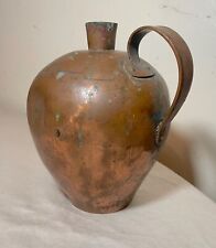 raro antiguo siglo XIX jarra de whisky de cobre colada a mano frasco, usado segunda mano  Embacar hacia Argentina