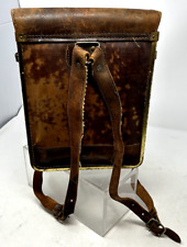 Vintage Leather Randoseru Messenger School Bag Leather 2 Compartment w/Straps, used for sale  Shipping to South Africa