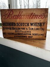 Raro Ballantines Mezclado Whisky Escocés Madera Importado De Colección Años 1940 segunda mano  Embacar hacia Argentina