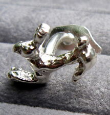 Silver cufflinks jumping for sale  LONDON