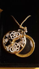 Locket pendant rhinestones for sale  Ireland