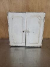 Used, Vintage Small Metal Bathroom Wall Medicine Cabinet Repainted 13x5x13.5in for sale  Shipping to South Africa