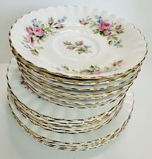 Royal Albert 8 1/8" Salad Plate Moss Rose China Salade/ Bead plates and Saucers, used for sale  Shipping to South Africa