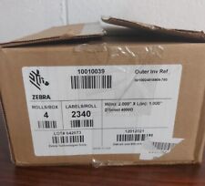 Etiqueta térmica Zebra 10010039 Z-Select 4000D 2X1 polegadas 2340/ROLL 4 rolos por caixa comprar usado  Enviando para Brazil