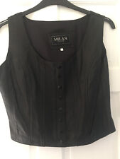 Ladies leather waistcoat for sale  OBAN