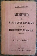 Mémento classiques littératu d'occasion  Paris XVIII