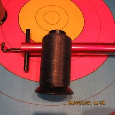 Used, Archery Bowstring Material Brownell TS1  Bow Plus half-full 1/4ib reelBrown for sale  Shipping to South Africa