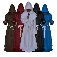 Costume da Monaco vestito frate halloween tunica carnevale saio lungo cappuccio usato  Latina