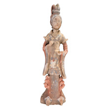 Vintage Chinese Tang Sancai Woman Court Lady Ceramic Figurine China Late 20th C. for sale  Shipping to South Africa