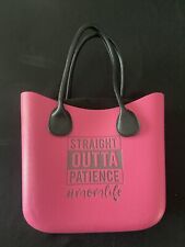 Bolsa Straight Outta Patience #momlife rosa/preta NOVA comprar usado  Enviando para Brazil