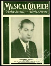 1934 Leonard Shure foto pianista correio musical moldura capa comprar usado  Enviando para Brazil