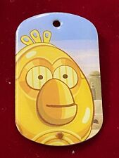 "Angry Birds Star Wars C3PO Droide Perro Etiqueta #1 Llavero Medallón SIN CADENA 2" segunda mano  Embacar hacia Argentina