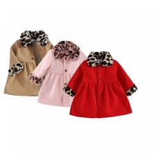 Toddler Baby Girls Faux Fur Outerwear Winter Warm Coat Pleated Waist Jacket Top segunda mano  Embacar hacia Argentina