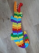 Holzpuzzle krokodil abc gebraucht kaufen  Ebelsbach