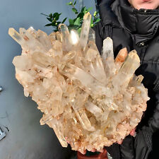 Amostra de aglomerado de cristal QUARTZ branco bonito natural transparente 12,76 lb comprar usado  Enviando para Brazil