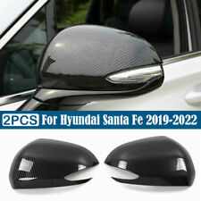 Para Hyundai Santa Fe 2019-2022 2 peças acabamento de tampa de espelho retrovisor lateral de fibra de carbono comprar usado  Enviando para Brazil