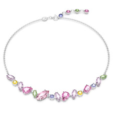 SWAROVSKI Gema Necklace Various Cuts, Multi-Color, Rhodium Plated for sale  Shipping to South Africa