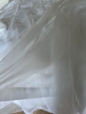 White chiffon curtains for sale  DALRY