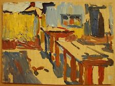 Cerca de madeira fazenda impressionismo pintura a óleo soviética ucraniana URSS comprar usado  Enviando para Brazil
