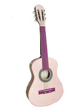 Vintage Pink Acoustic Guitar with Flamenco Pattern for Beginners for sale  Shipping to South Africa