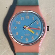Raro Reloj Swiss Swatch 1986 para dama para mujer Aqua Club funcionando, usado segunda mano  Embacar hacia Argentina