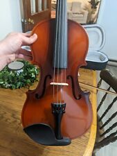 Used Wood Look Violin With Black Case With Rosin , used for sale  Shipping to South Africa