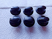 6 x Beko Cooker Oven Hob Control Knobs Black - Very Good Condition, used for sale  Shipping to South Africa