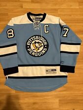 Camiseta Reebok Sidney Crosby Pittsburgh Penguins 2008 inverno clássico NHL azul G comprar usado  Enviando para Brazil