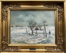 Impressionist winter landscape for sale  Shipping to Ireland