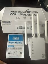 NIB 2023 WiFi Repeater 5G Dual Band 1200Mbps 2 & 5G  4X 2dBi Antenna Extender, used for sale  Shipping to South Africa