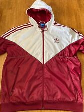 Adidas windbreaker red for sale  STANLEY