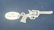 Berloque de revólver vintage Six Gun Territory prata esterlina 3,62 g comprar usado  Enviando para Brazil
