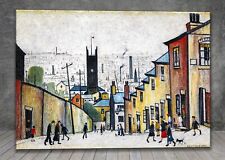 L. S. Lowry The church in the hollow CANVAS PAINTING ART PRINT POSTER 1866 for sale  Shipping to South Africa