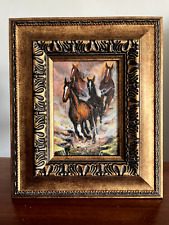 Horses oil painting for sale  Richmond