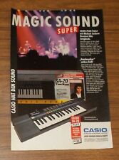 Seltene Werbung vintage CASIO SA-20 TONE BANK Keyboard Michael Jackson 1991 comprar usado  Enviando para Brazil