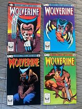 RARO 1982 WOLVERINE #1 2 3 4 MARVEL SERIE LIMITADA FRANK MILLER HERMOSO segunda mano  Embacar hacia Argentina