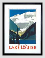 TRAVEL CANADA Rockies Mountains Rocky Lovely Lake Louise Framed Print b12x7828 d'occasion  Expédié en France